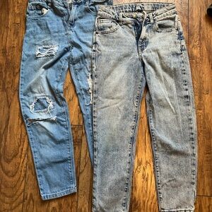 Kids acid wash Jeans Set, size 10